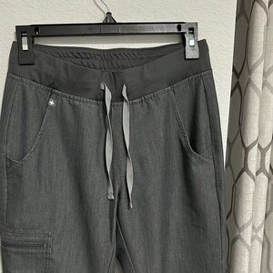 FIGS Gray Jogger Scrub Pants with Drawstring size XS